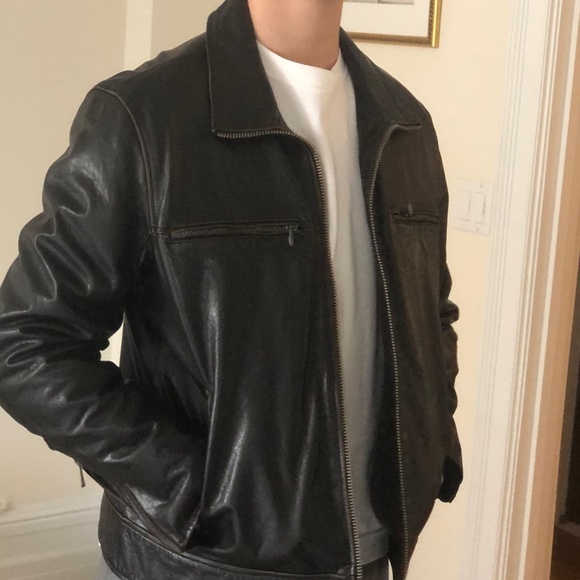 Andrew Mark - Dark brown Leather Jacket